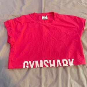 Gymshark Bright Pink Tee with White Logo